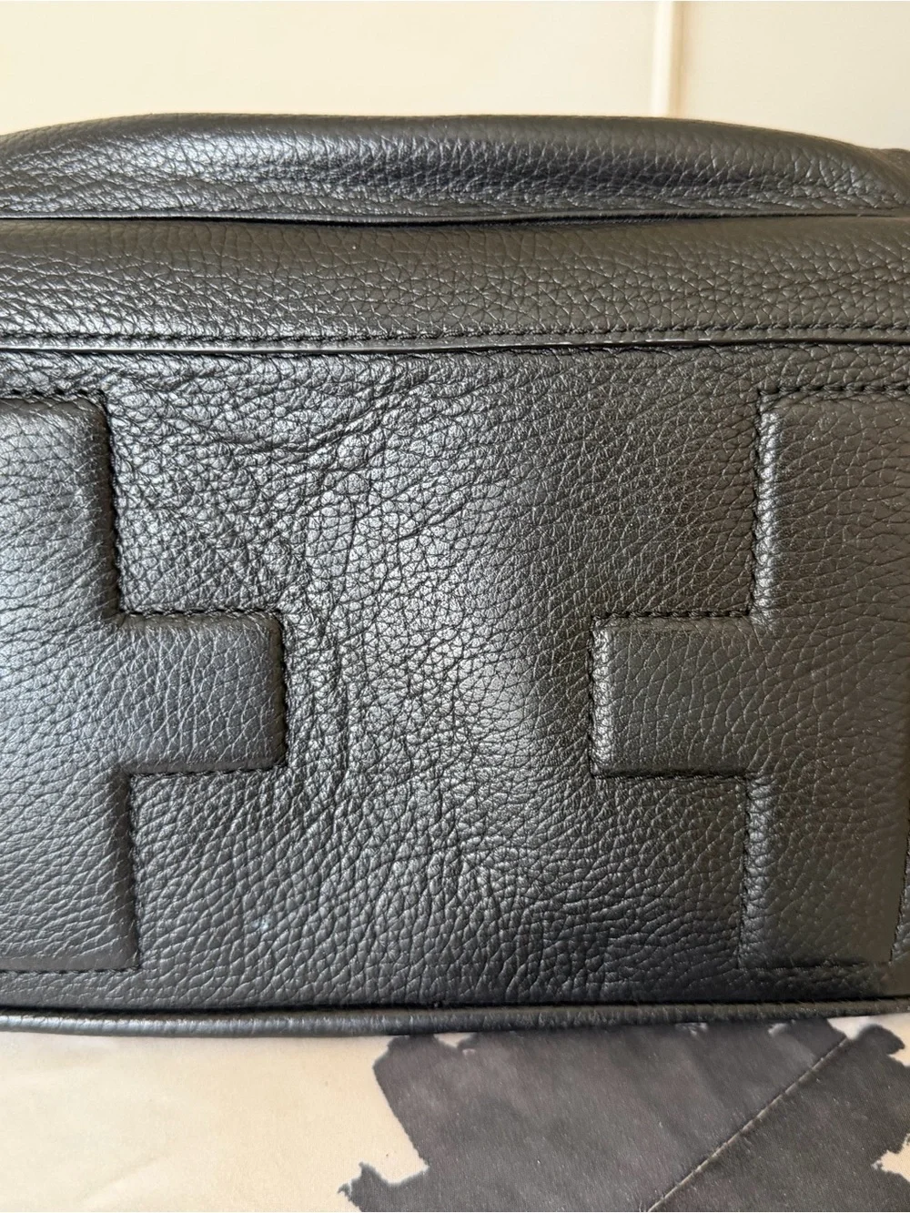 Tory Burch EUC Black Pebbled Leather Backpack